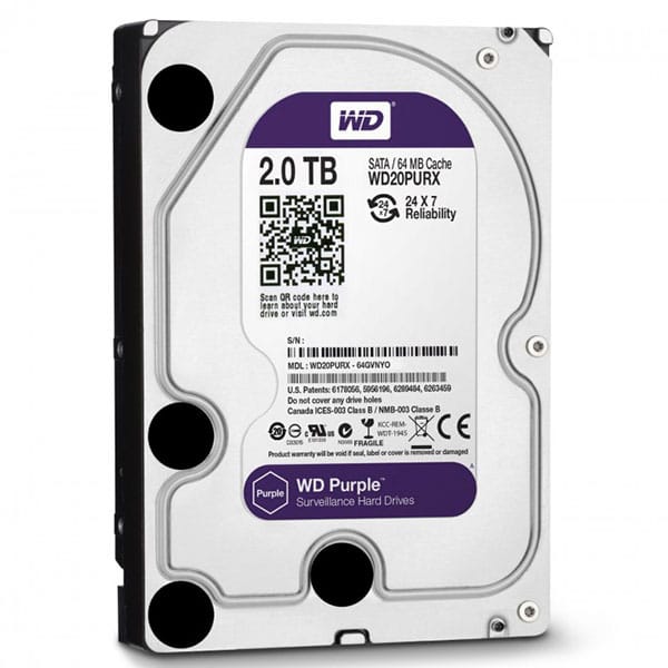 WD Purple 2TB Surveillance Internal Hard Disk Drive For CCTV