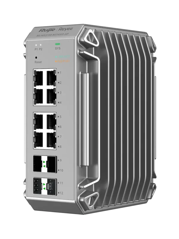 Ruijie Reyee RG-NIS3100-8GT4SFP-HP Industrial Managed Switch