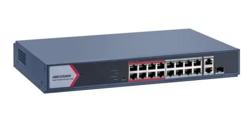 Hikvision DS-3E1318P-EI/M 16 Port Fast Ethernet Smart POE Switch