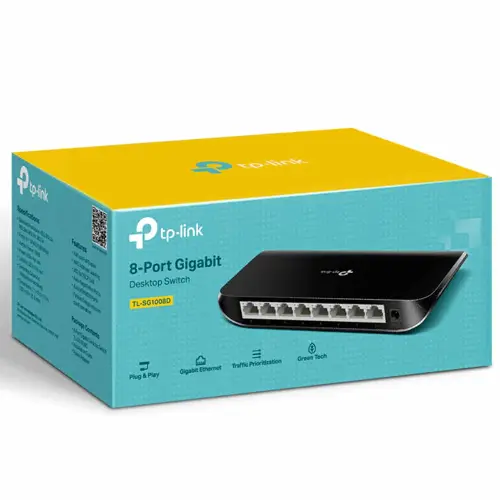 TP-Link TL-SG1008 | 8-Port Gigabit Desktop/Rackmount Switch