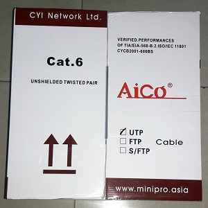 CAT 6 Aico UTP 24AW Ethernet/LAN Cable 305M