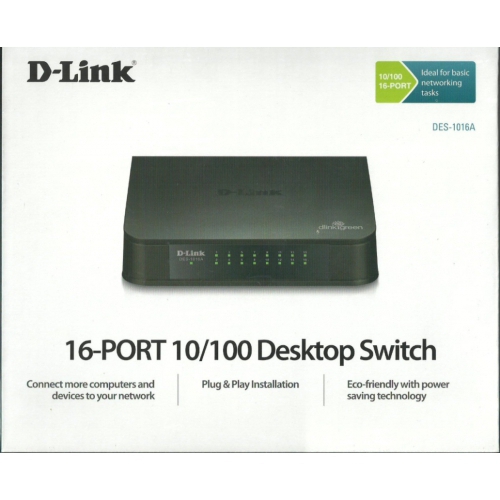 16-Port Unmanaged Gigabit Switch DGS-1016A