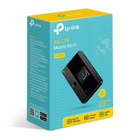 TP-Link M7350 4G LTE MiFi, Portable Wi-Fi for Travel
