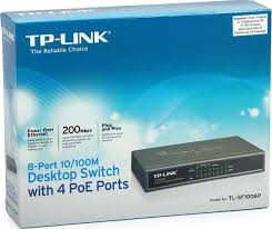 TP LINK TL-SF1008P 8-Port 10/100Mbps Desktop Switch with 4-Port PoE