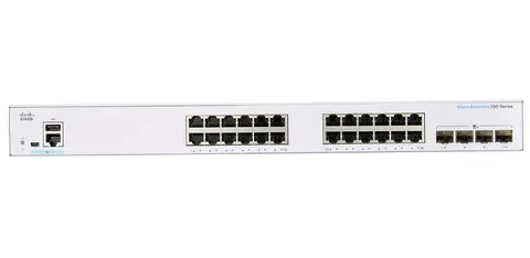 CISCO small Business CBS350-24P-4G-UK-1 24-PORT GIGABIT POE Switch managed with 4 SFP
