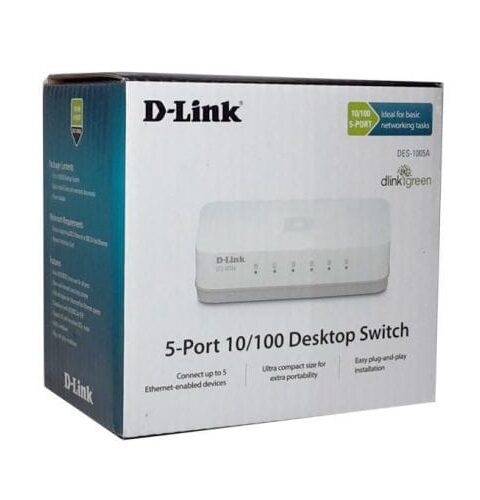 5-Port Fast Ethernet Desktop Switch In Plastic Casing DES-1005A
