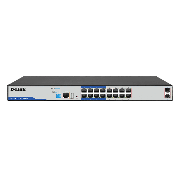 D-Link DGS-F1210-18PS-E 18-Port Gigabit Smart Managed Switch