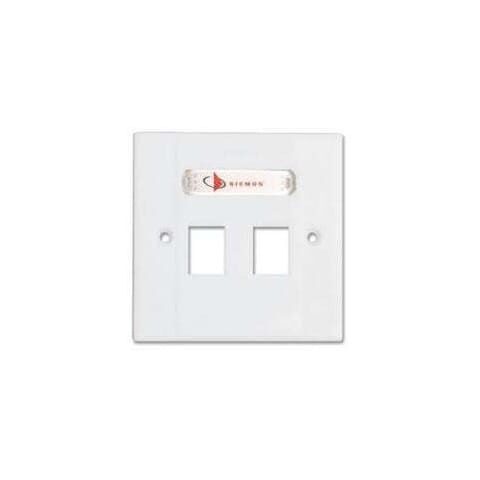Siemon Double Faceplate Complete