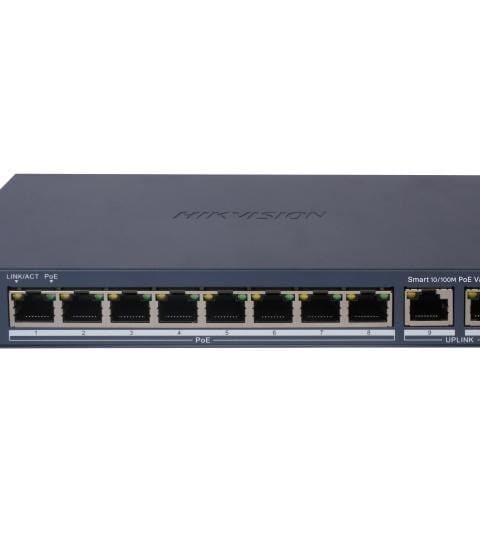 Hikvision DS-3E1310P-EI/M 8 Port Fast Ethernet Smart POE Switch
