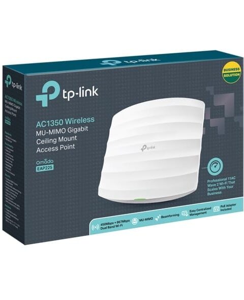 EAP225 AC1350 Wireless MU-MIMO Gigabit Ceiling Mount Access Point