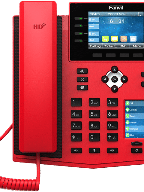 Fanvil X5U-R Special Red IP Phone with 16 lines 