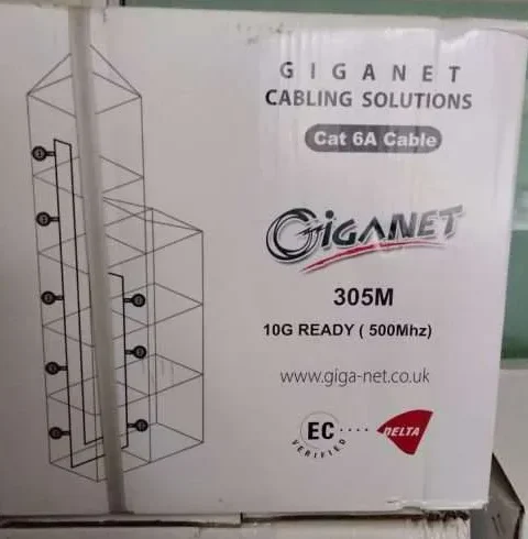 Giganet Category 6A Indoor Cable Solid U/UTP PVC