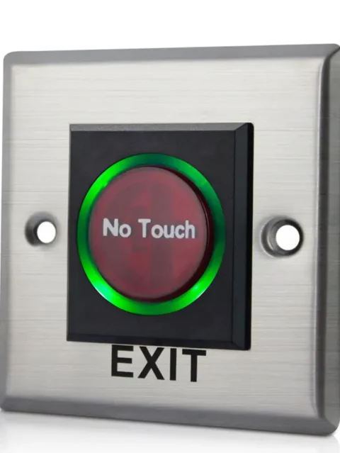No touch exit button