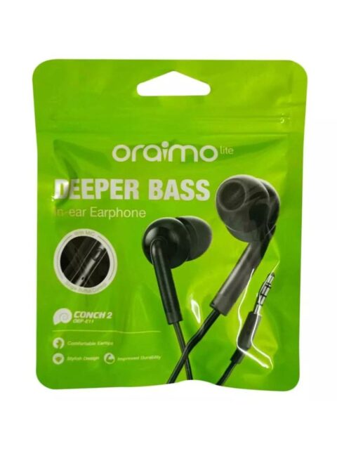 Oraimo OEP-E11 Strong Bass Earphones With Mic.