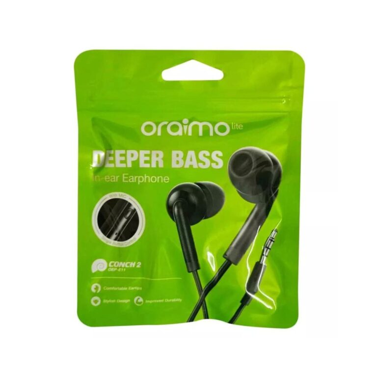 Oraimo OEP-E11 Strong Bass Earphones With Mic.