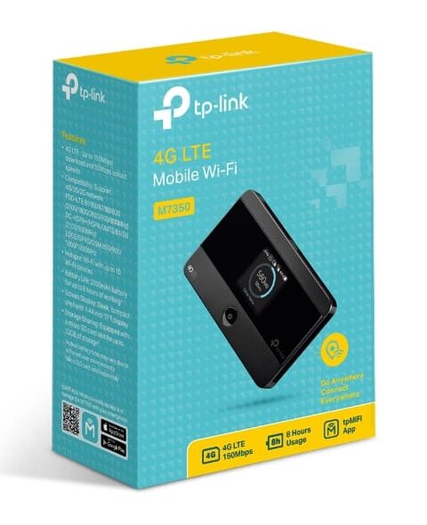 TP-Link M7350 4G LTE MiFi, Portable Wi-Fi for Travel