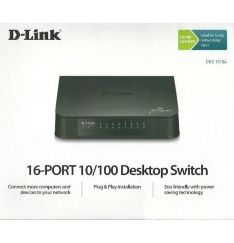 16-Port Unmanaged Gigabit Switch DGS-1016A