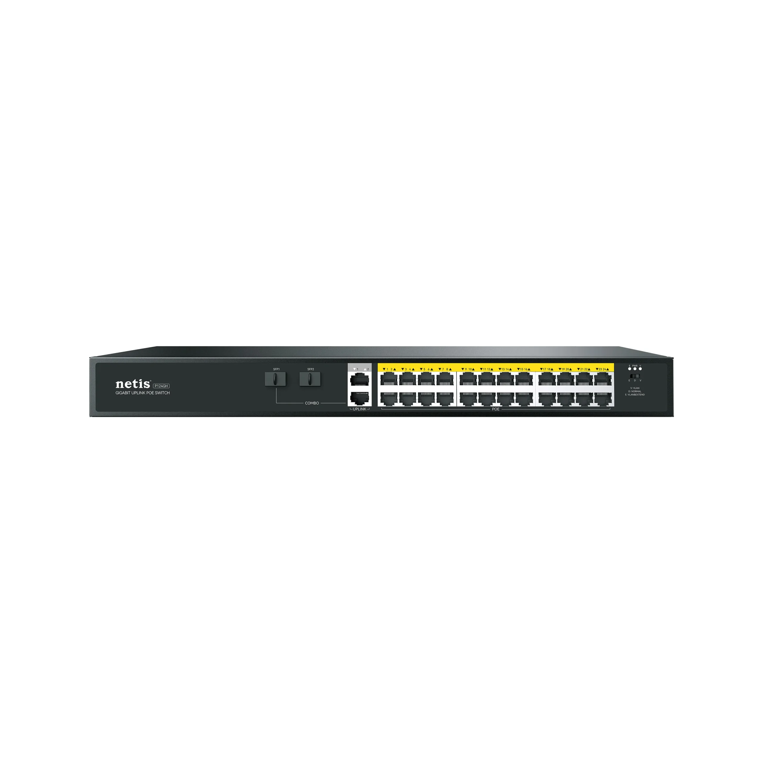 Netis P124GH 24port PoE half gigabit